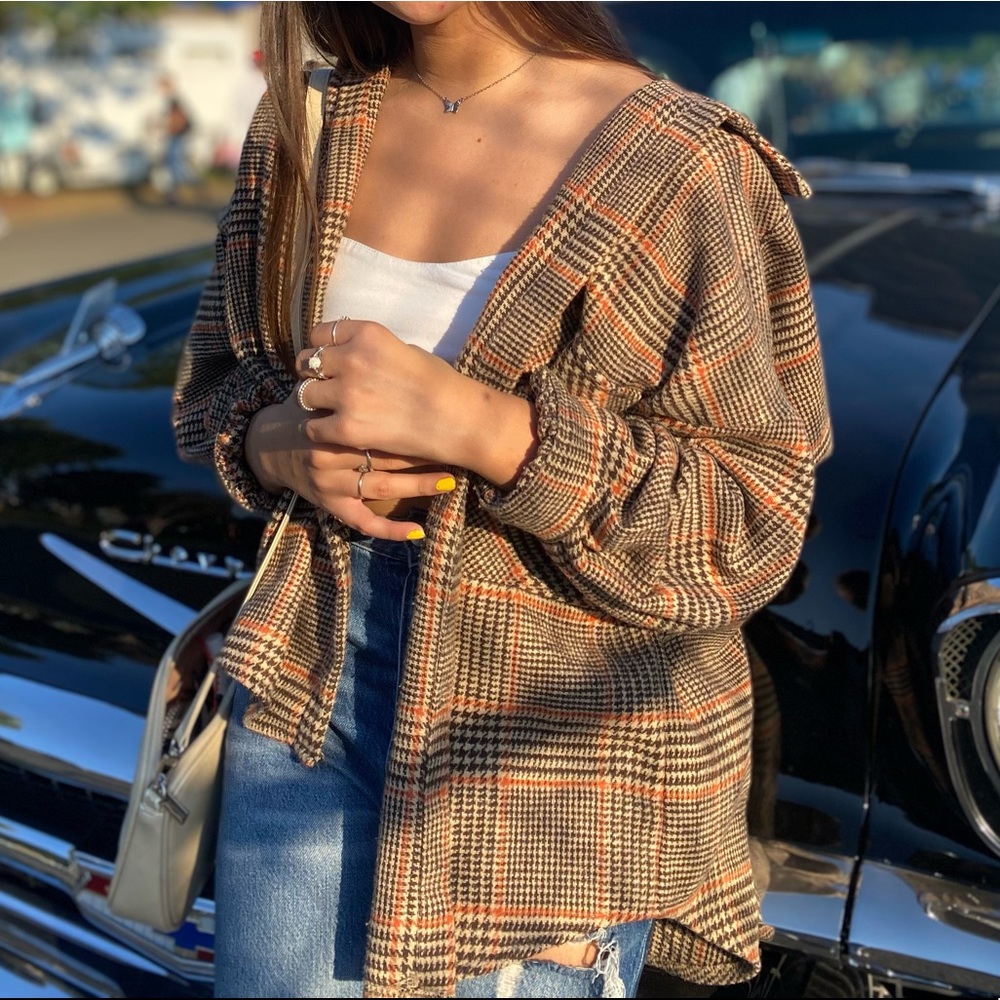 Brown flannel